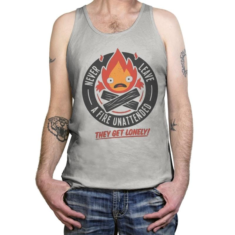 Lonely Fire Demon - Tanktop Tanktop RIPT Apparel