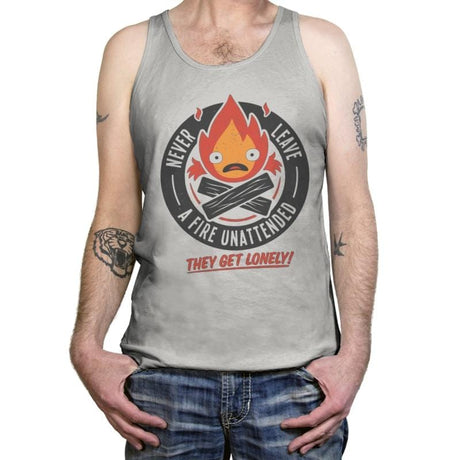 Lonely Fire Demon - Tanktop Tanktop RIPT Apparel