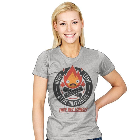 Lonely Fire Demon - Womens T-Shirts RIPT Apparel