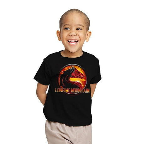 Lonely Mountain - Youth T-Shirts RIPT Apparel X-small / Black