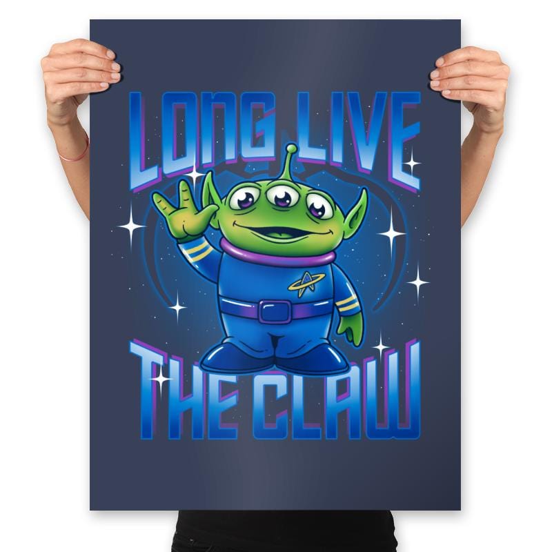 Long Live The Claw - Prints Posters RIPT Apparel 18x24 / Navy