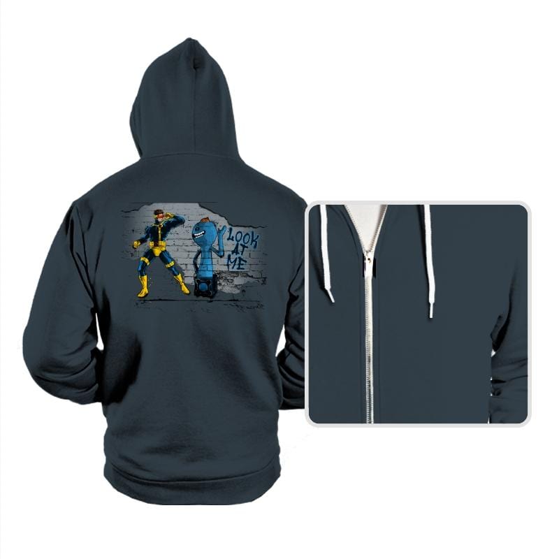 Look at me - Hoodies Hoodies RIPT Apparel Small / Dark Gray