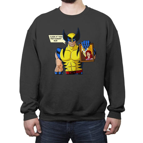 Look at this Photograph. - Crew Neck Sweatshirt Crew Neck Sweatshirt RIPT Apparel Small / Charcoal