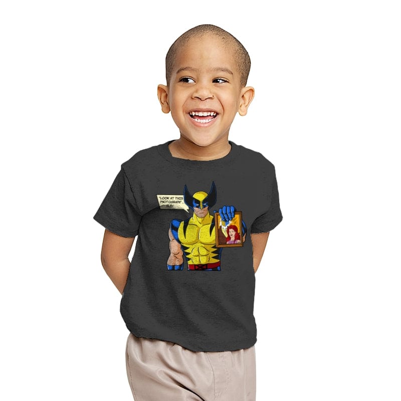 Look at this Photograph. - Youth T-Shirts RIPT Apparel X-small / Charcoal