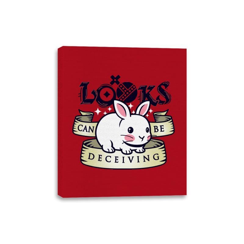 Looks Can Be Deceiving - Canvas Wraps Canvas Wraps RIPT Apparel 8x10 / Red