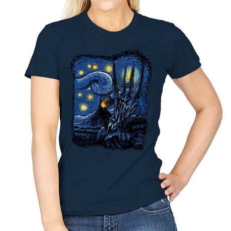 Lord Van Gogh - Womens T-Shirts RIPT Apparel Small / Navy
