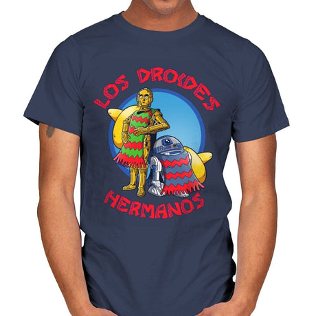 Los Droides Hermanos - Mens T-Shirts RIPT Apparel Small / Navy