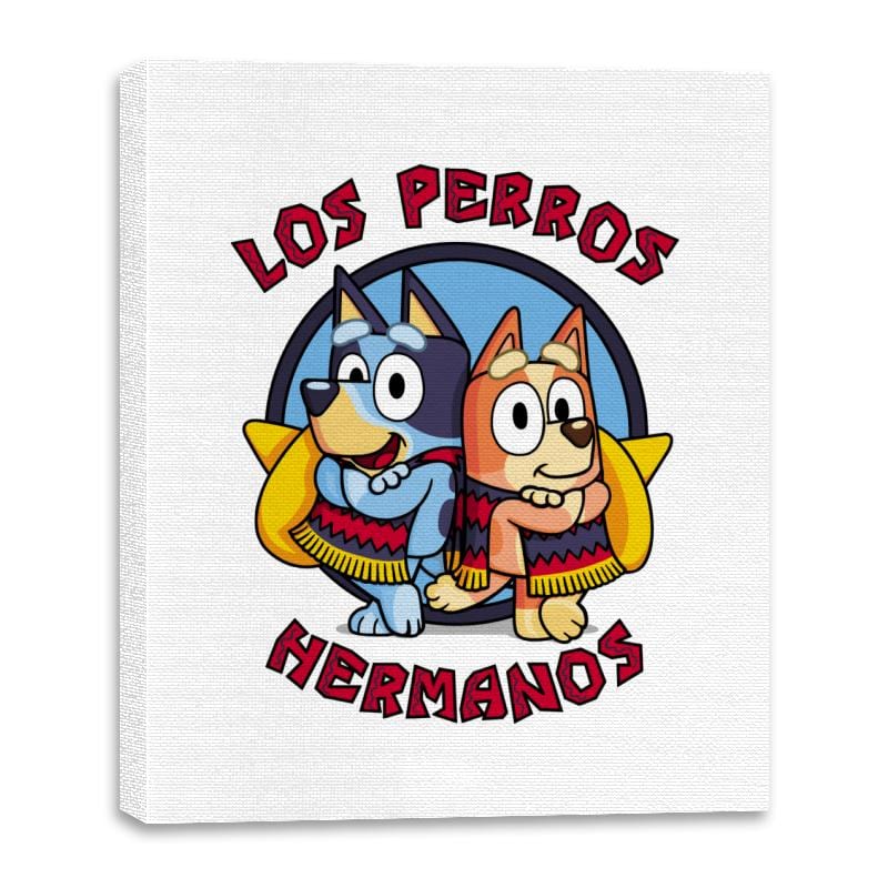Los Perros Hermanos! - Canvas Wraps Canvas Wraps RIPT Apparel 16x20 / White
