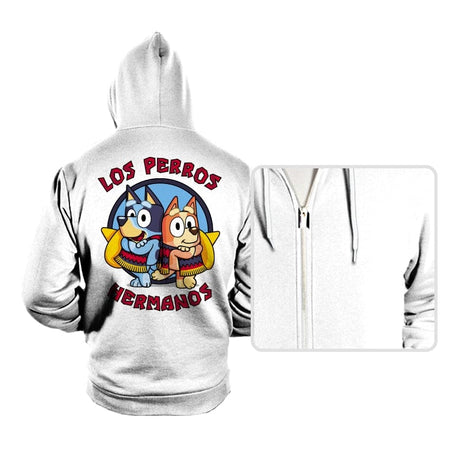 Los Perros Hermanos! - Hoodies Hoodies RIPT Apparel Small / White