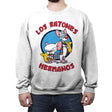 Los Ratones Hermanos - Crew Neck Sweatshirt Crew Neck Sweatshirt RIPT Apparel Small / White