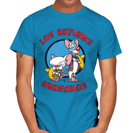 Los Ratones Hermanos - Mens T-Shirts RIPT Apparel Small / Sapphire