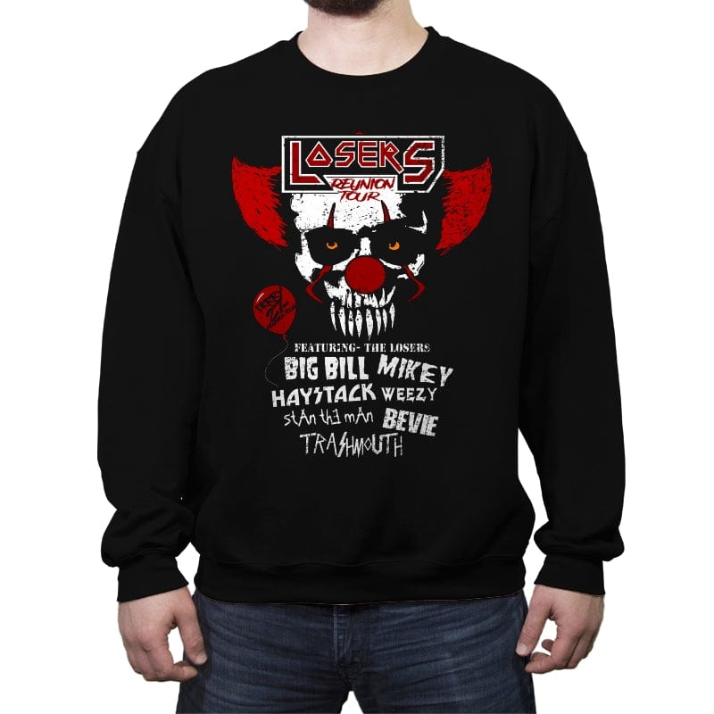 Losers Reunion Tour - Crew Neck Sweatshirt Crew Neck Sweatshirt RIPT Apparel Small / Black