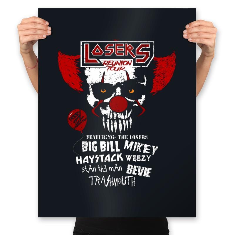 Losers Reunion Tour - Prints Posters RIPT Apparel 18x24 / Black