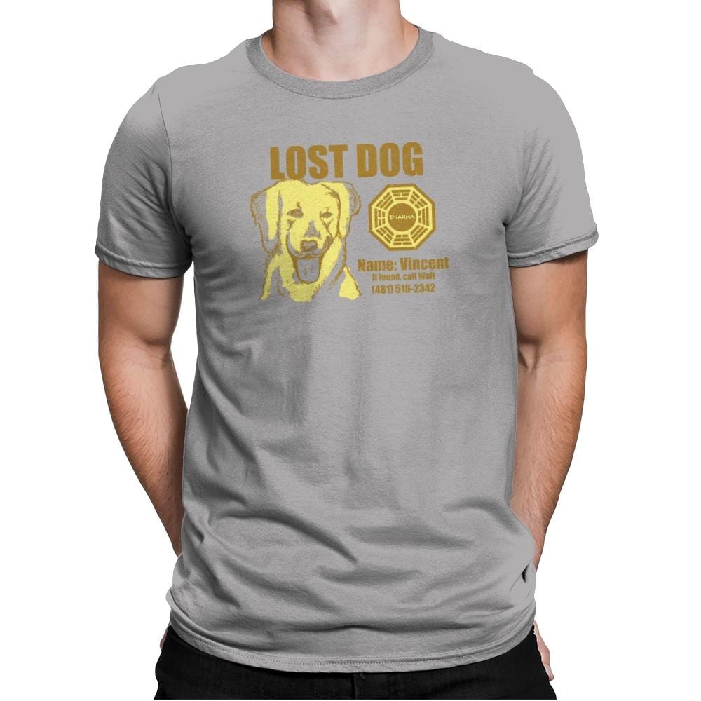 Lost Dog Exclusive - Mens Premium T-Shirts RIPT Apparel Small / Light Grey