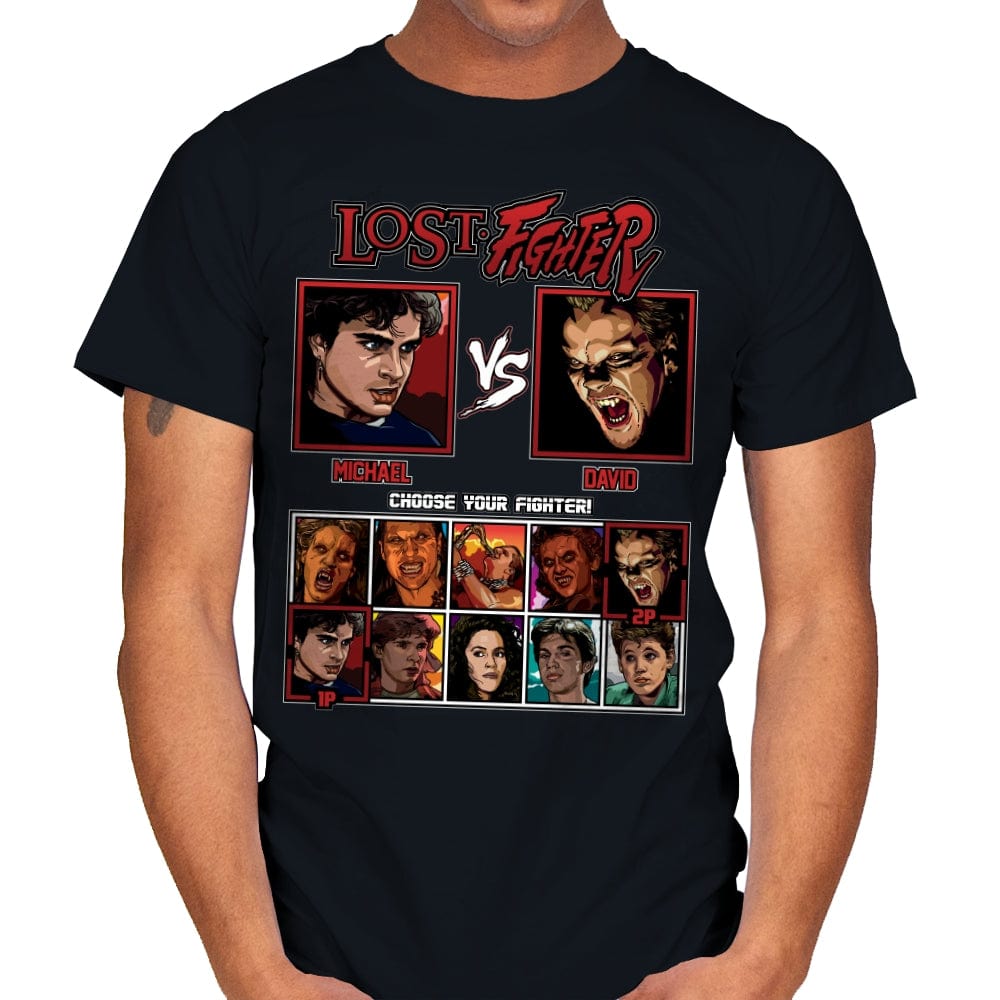 Lost Fighter - Mens T-Shirts RIPT Apparel Small / Black