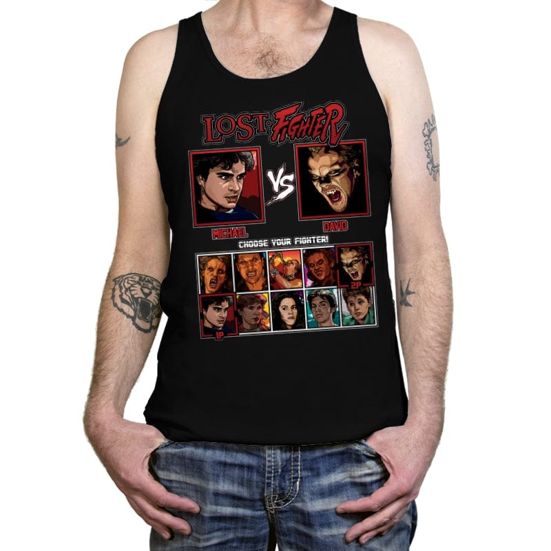 Lost Fighter - Tanktop Tanktop RIPT Apparel X-Small / Black