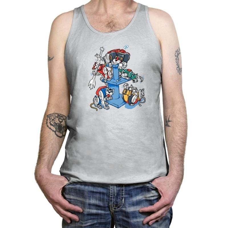 Lounging Lions Exclusive - Tanktop Tanktop RIPT Apparel X-Small / Silver