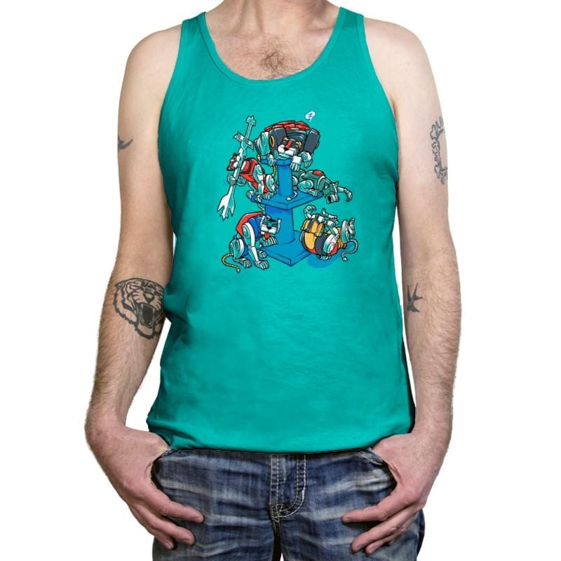 Lounging Lions Exclusive - Tanktop Tanktop RIPT Apparel X-Small / Teal