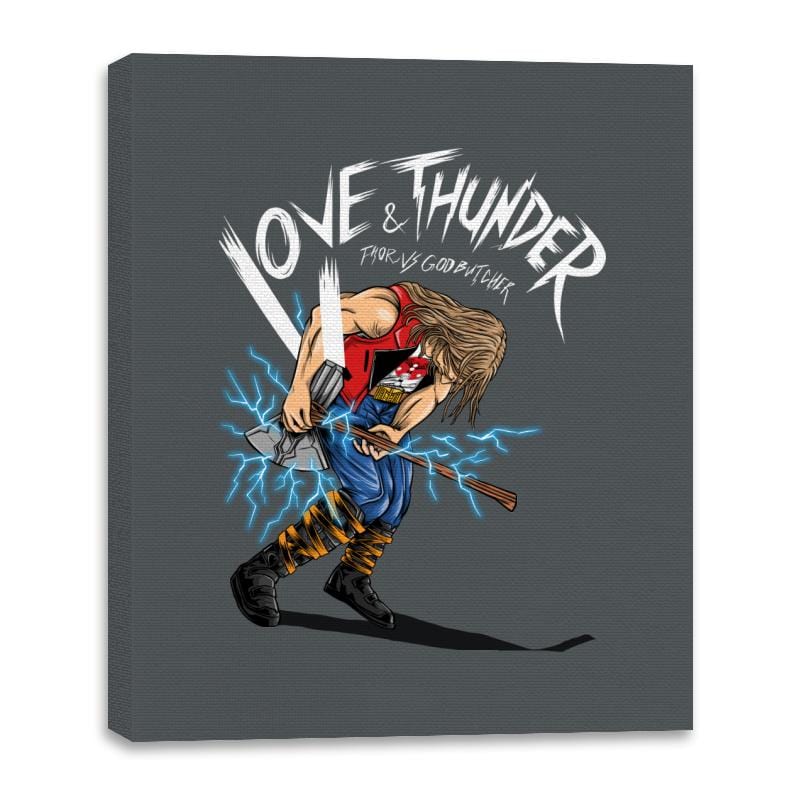 Love and Thunder - Canvas Wraps Canvas Wraps RIPT Apparel 16x20 / Charcoal