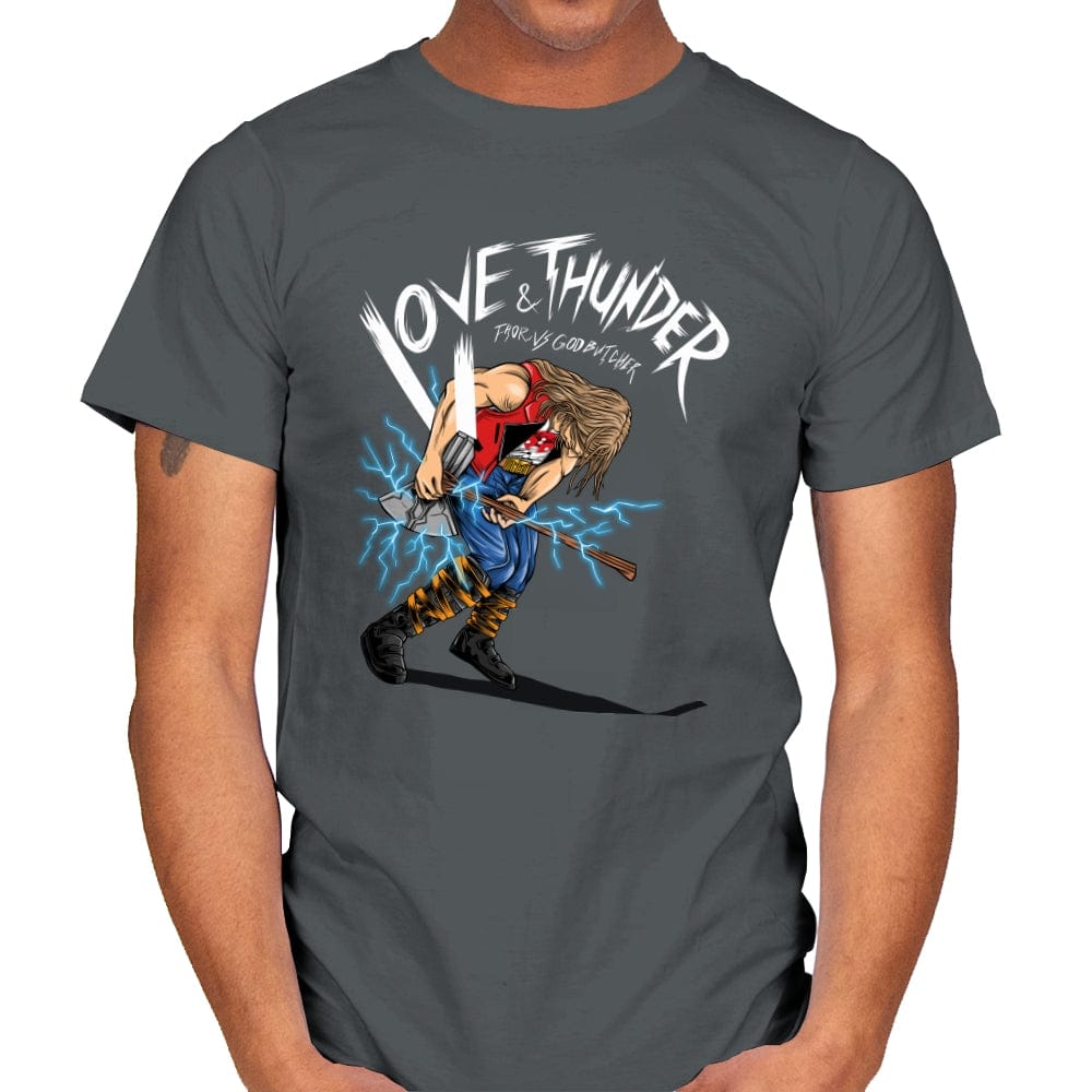 Love and Thunder - Mens T-Shirts RIPT Apparel Small / Charcoal