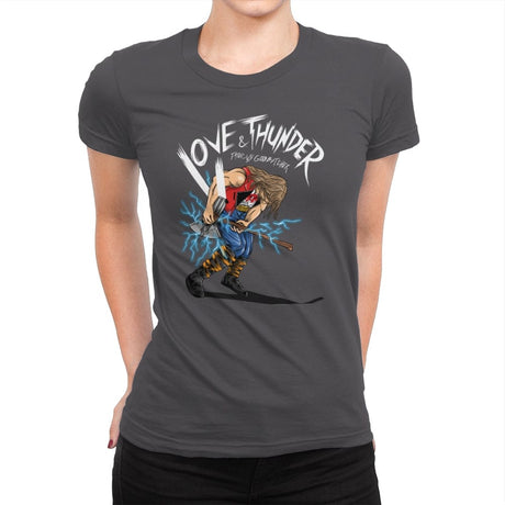 Love and Thunder - Womens Premium T-Shirts RIPT Apparel Small / Heavy Metal