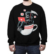 Love Death and Coffee - Crew Neck Sweatshirt Crew Neck Sweatshirt RIPT Apparel Small / Black