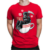 Love Death and Coffee - Mens Premium T-Shirts RIPT Apparel Small / Red