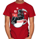 Love Death and Coffee - Mens T-Shirts RIPT Apparel Small / Red