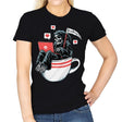Love Death and Coffee - Womens T-Shirts RIPT Apparel Small / Black