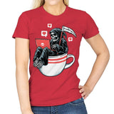 Love Death and Coffee - Womens T-Shirts RIPT Apparel Small / Red