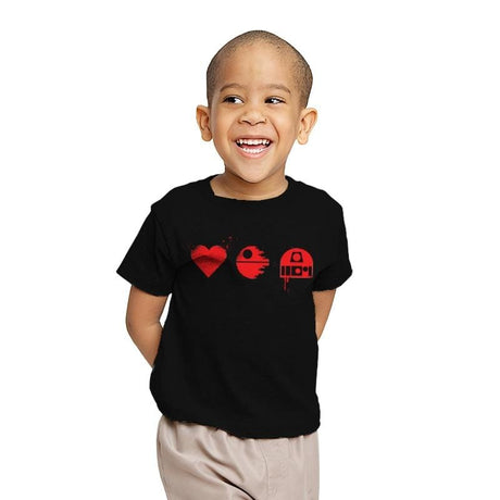 Love, Death and Droids - Youth T-Shirts RIPT Apparel