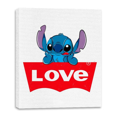 LOVE Denim - Canvas Wraps Canvas Wraps RIPT Apparel 16x20 / White
