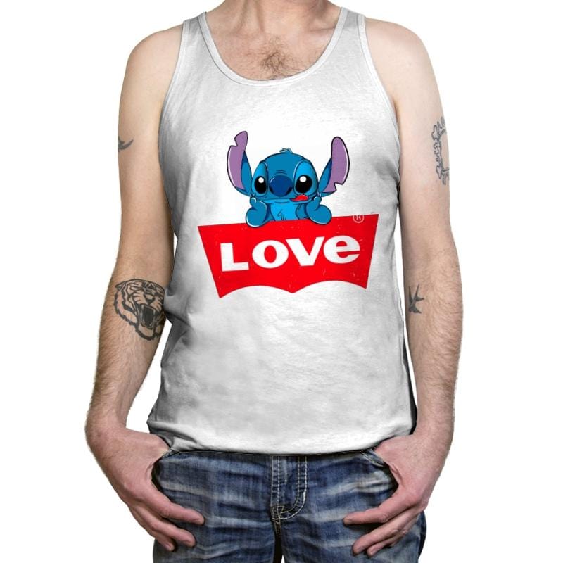 LOVE Denim - Tanktop Tanktop RIPT Apparel X-Small / White