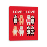 Love Is Love  - Canvas Wraps Canvas Wraps RIPT Apparel 11x14 / Red