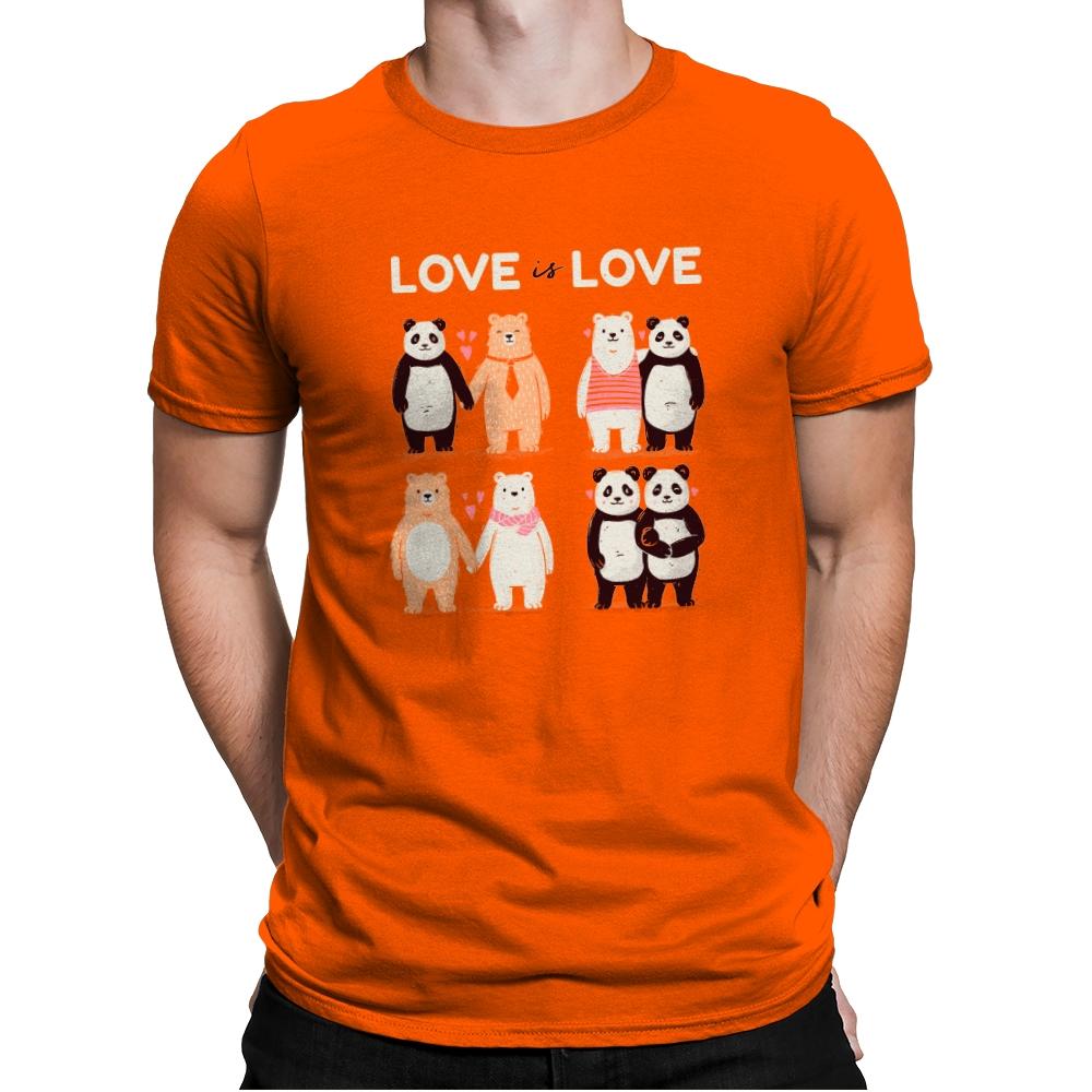 Love Is Love  - Mens Premium T-Shirts RIPT Apparel Small / Classic Orange