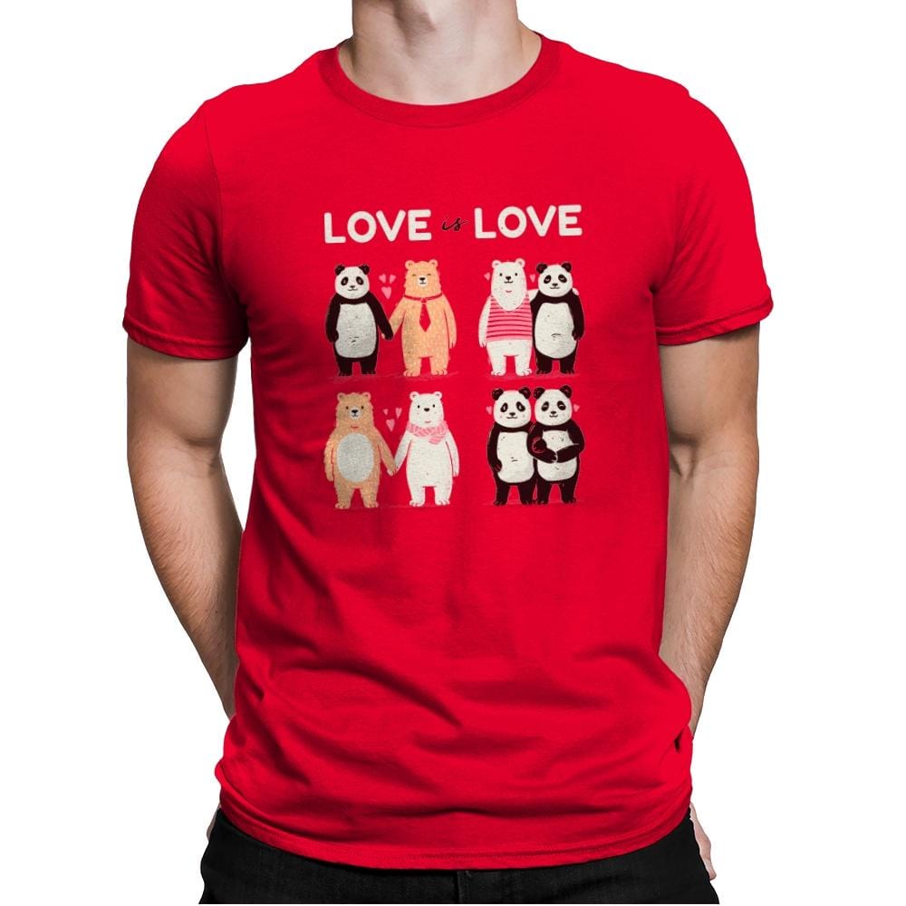 Love Is Love  - Mens Premium T-Shirts RIPT Apparel Small / Red