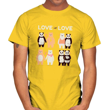 Love Is Love  - Mens T-Shirts RIPT Apparel Small / Daisy