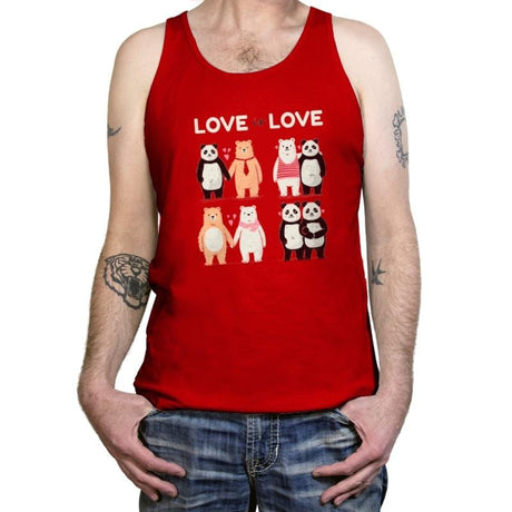 Love Is Love  - Tanktop Tanktop RIPT Apparel X-Small / Red