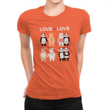 Love Is Love  - Womens Premium T-Shirts RIPT Apparel Small / Classic Orange