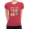 Love Is Love  - Womens Premium T-Shirts RIPT Apparel Small / Red