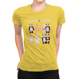 Love Is Love  - Womens Premium T-Shirts RIPT Apparel Small / Vibrant Yellow