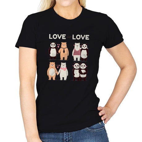 Love Is Love  - Womens T-Shirts RIPT Apparel Small / Black