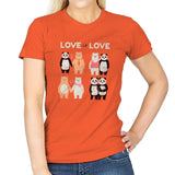 Love Is Love  - Womens T-Shirts RIPT Apparel Small / Orange