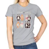 Love Is Love  - Womens T-Shirts RIPT Apparel Small / Sport Grey