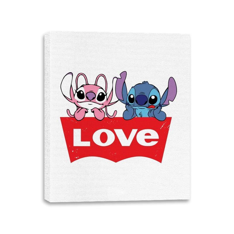 LOVE Jeans - Canvas Wraps Canvas Wraps RIPT Apparel 11x14 / White