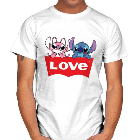 LOVE Jeans - Mens T-Shirts RIPT Apparel Small / White