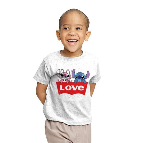 LOVE Jeans - Youth T-Shirts RIPT Apparel X-small / White