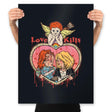 Love Kills - Prints Posters RIPT Apparel 18x24 / Black