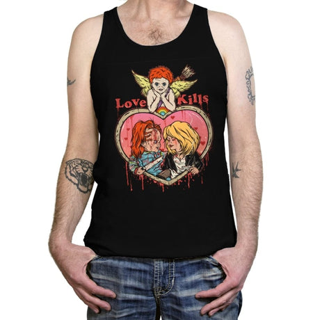 Love Kills - Tanktop Tanktop RIPT Apparel X-Small / Black