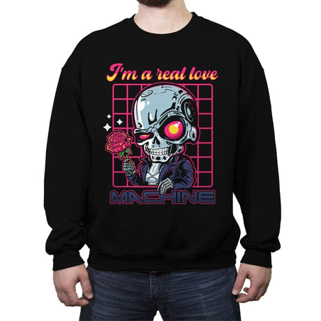 Love Machine - Crew Neck Sweatshirt Crew Neck Sweatshirt RIPT Apparel Small / Black